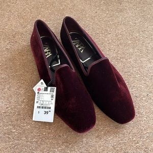 Zara Velvet Loafers